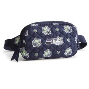 Vera Bradley NFL Seattle Seahawks Cotton Mini Belt Bag (Navy/Neon Bandana) NWT